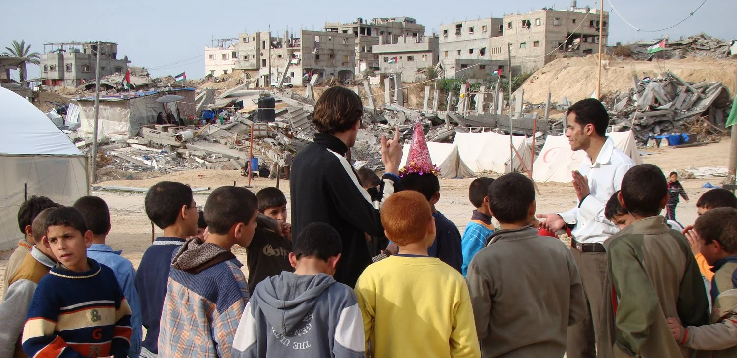 Mohammed, Haitham and children in Gaza